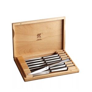 Zwilling stainless 8pc steak set in presentation box